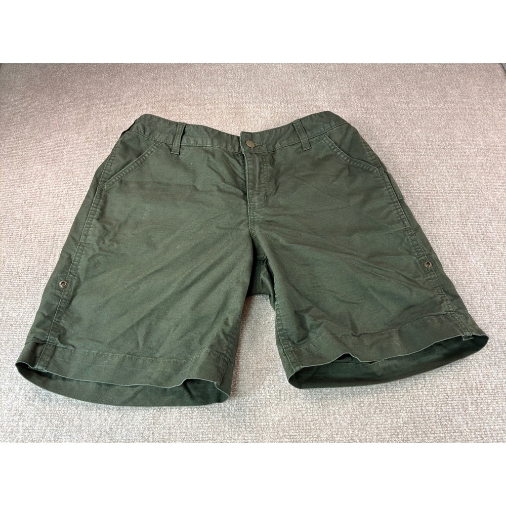 Carhartt Women 12 Original Fit Ripstop Shorts Dark Olive Green 103040 307